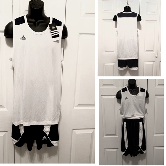 🔻SOLD🔻Men Adidas Basketball jersey and short 2pc Set - Picture 2 of 3